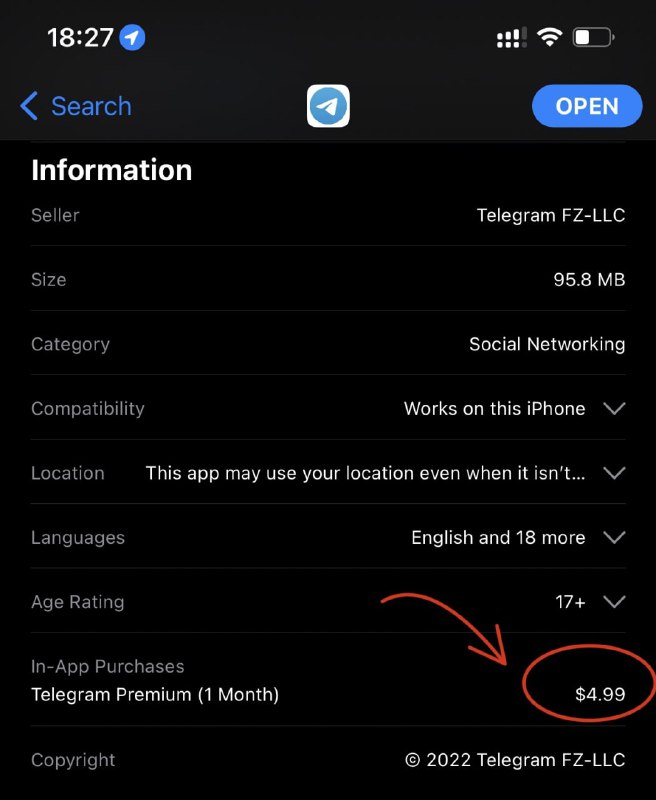 #Telegram premium官方公布价格4.99美元/月🤔