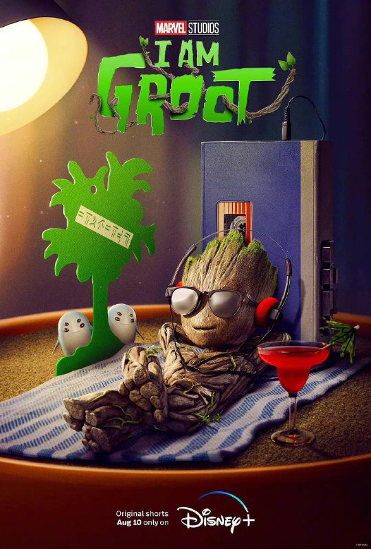 《#我是格鲁特》发布海报，将于8月10日上线Disney+