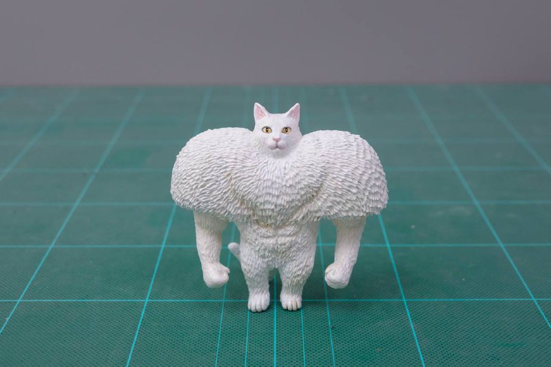 这只 #猫猫 也被做成了手办😅这只 #猫猫 也被做成了手办😅