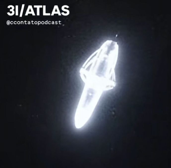 网传NASA火星探测器拍到的3I阿特拉斯最清晰的图片，猜测文明等级应该至少3级