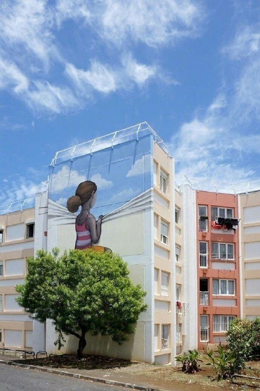 街头艺术与大自然的互动街头艺术与大自然的互动