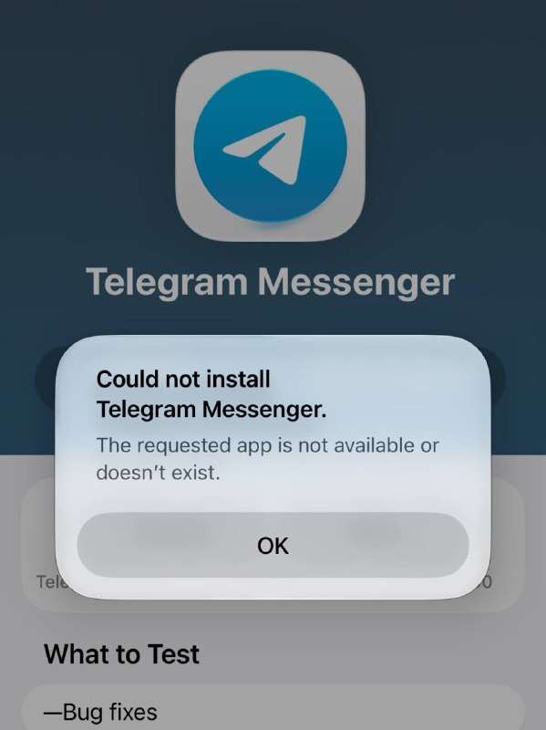 Telegram目前在全球App Store下架，苹果和Telegram尚未给出官方原因