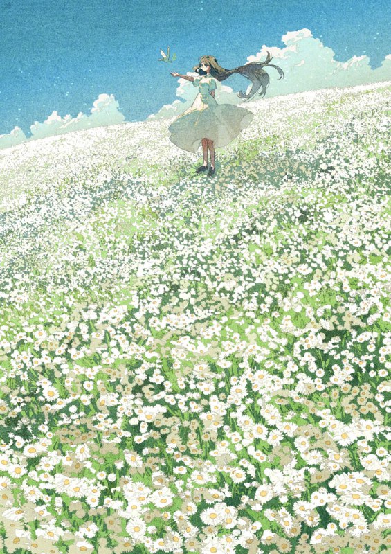 花与少女（原图见评论区）花与少女（原图见评论区）